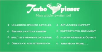 Turbo Spinner v1.8 – Article Rewriter
