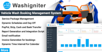 Washigniter v1.0 – Vehicle Wash Booking Management System