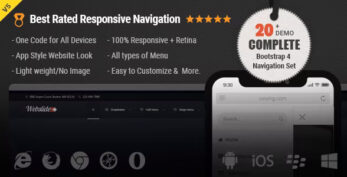 Web Slide – Responsive Mega Menu CSS, HTML Dropdown Menu
