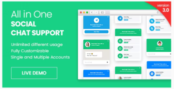 WhatsApp Chat Support & All in One v3.0 – jQuery Plugin