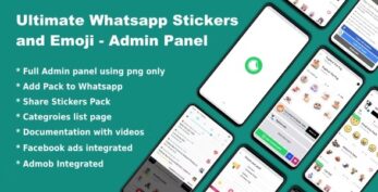 Whatsapp Telegram Signal Stickers and Animated Stickers – Admin Panel v4.0