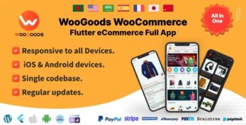 Woogoods WooCommerce v1.0.0 – Flutter E-commerce Full App
