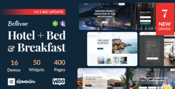 Hotel + Bed and Breakfast Booking Calendar Theme | Bellevue