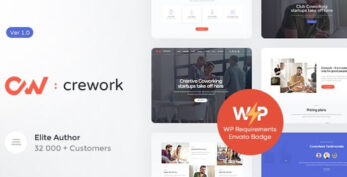 Crework v1.1.11 – Coworking and Creative Space WordPress Theme