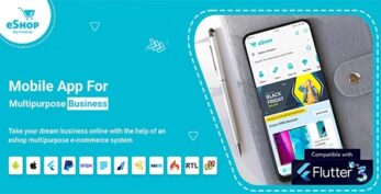 eShop v3.0.2 – eCommerce Single Vendor App | Shopping eCommerce App with Flutter