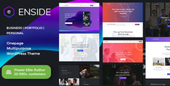 Enside v1.5 – Multipurpose Onepage Landing Page WordPress Theme