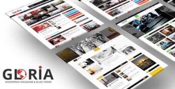 Gloria v2.9.4 – Multiple Concepts Blog Magazine WordPress Theme