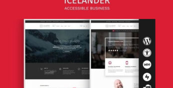 Icelander v1.7.4 – Accessible Business Portfolio & WooCommerce WordPress Theme