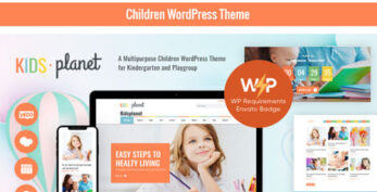 Kids Planet v2.2.13 – A Multipurpose Children WordPress Theme for Kindergarten and Playgroup