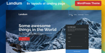 Landium v2.3.5 – WordPress Mobile App Landing Page Theme