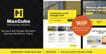 MaxCube v1.3.1 – Moving & Self Storage Relocation Business WordPress Theme