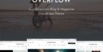 Overflow v1.5.9 – Contemporary Blog & Magazine WordPress Theme