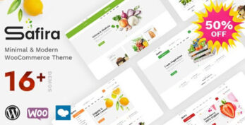 Safira v1.1.1 – Food & Organic WooCommerce WordPress Theme