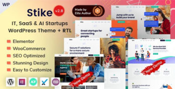 Stike v2.9 – IT Startups WordPress Theme
