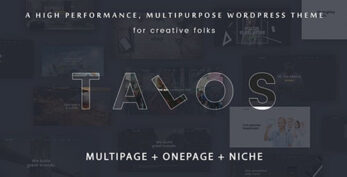 Talos v1.3.9 – Creative Multipurpose WordPress Theme