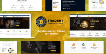 Tradent v2.8 – Cryptocurrency, Bitcoin WordPress Theme