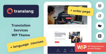 Translang v1.1.13 – Translation Services & Language Courses WordPress Theme