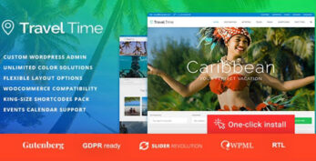 Travel Time v1.3.6 – Tour and Hotel WordPress Theme