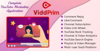ViddPrim – Complete YouTube Marketing Application (SaaS Platform) v1.2.1
