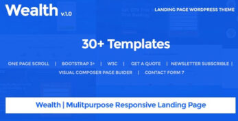 Wealth v1.3.0 – Multi-Purpose Landing Page WordPress Theme