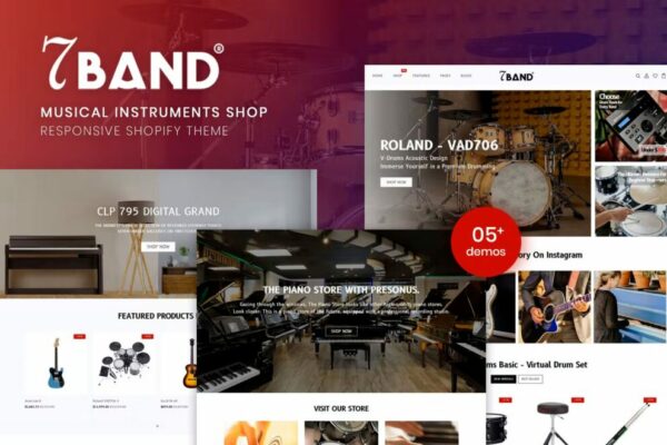7Band v.1.0.0 – Musical Instruments Shop Shopify Theme