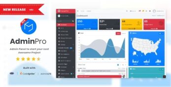 AdminPro v2.1 Login + Multi User Management + Codeigniter + Roles & Permission + Bootstrap 4 + AdminLTE