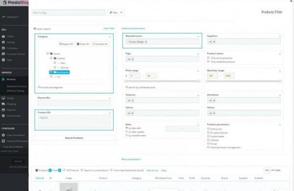 v2.2.7 Advanced Bulk / Mass Actions + Products Filter Pro Module [v1.6 – v1.7]
