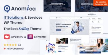 Anomica v5.8 – IT Solutions and Services WordPress Theme + RTL