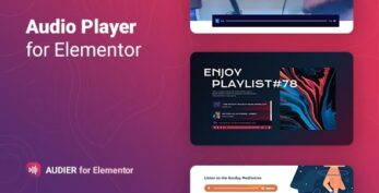 Audier v.1.0.4 Audio Player with Controls Builder for Elementor