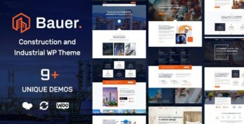 Bauer v1.28 – Construction and Industrial WordPress Theme