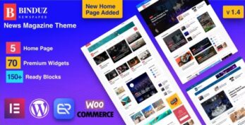 Binduz v2.7.0 – Blog Magazine Newspaper Theme