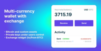 v1.1.1507 Bitcoin, Ethereum, ERC20 crypto wallets with exchange [Activated]
