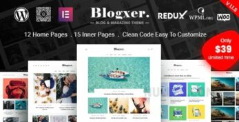 Bloxer 1.1.9 – Blog & Magazine WordPress Theme
