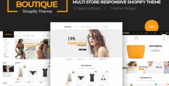 Boutique v.1.0.1 Multi Store Responsive Shopify Theme GPL