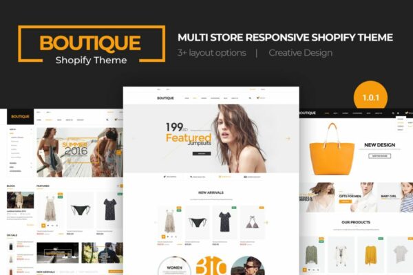 Boutique v.1.0.1 Multi Store Responsive Shopify Theme GPL