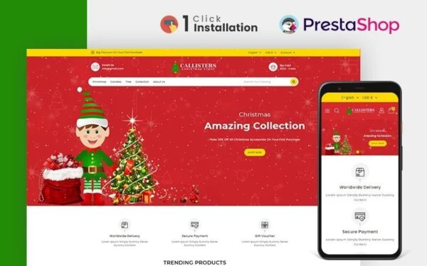 Callisters Gift Store Prestashop Theme PrestaShop Theme #