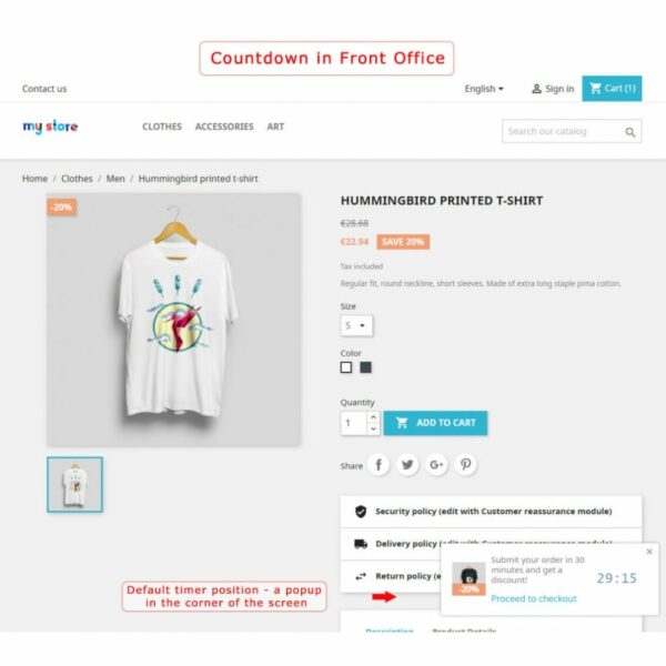 Cart Countdown Module 1.6.0 [PrestaShop]