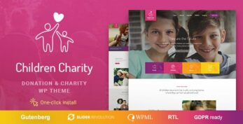 Children Charity v1.2.0 – Nonprofit & NGO WordPress Theme with Donations