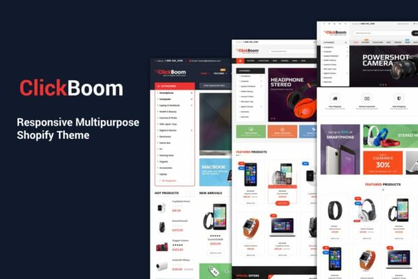 ClickBoom 2-January-2020 – Responsive Multipurpose Shopify Theme (Sections Ready) GPL