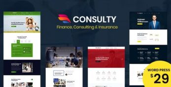 Consulty – Business Finance WordPress Theme v1.0.6