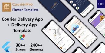 Courier Delivery Flutter 3 App Template | 2 Apps | User App + Delivery App | CourierPro 2.6