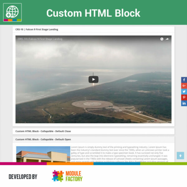 Custom HTML Block v3.2.1 PrestaShop