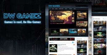 DW Gamez – Responsive WordPress Gaming Theme v1.0.9