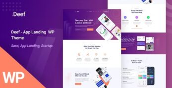 Deef – App Landing WordPress Theme v1.1