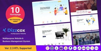 Dizzcox v2.3 – Multipurpose Website & Business Management System CMS