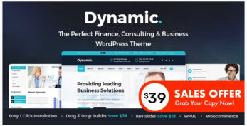 Dynamic v3.2 Finance and Consulting Business WordPress Theme