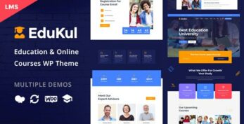 Edukul v1.29 – Online Courses WordPress Theme