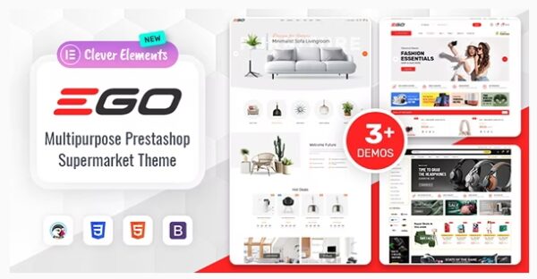 Ego v1.0.0 – Elementor Multipurpose Prestashop 1.7 Theme Download