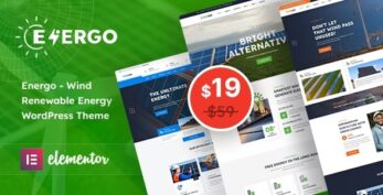 Energo v3.2 Wind Renewable Energy WordPress Theme