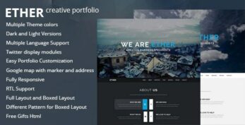 Ether v.2.0 – One Page Joomla Template